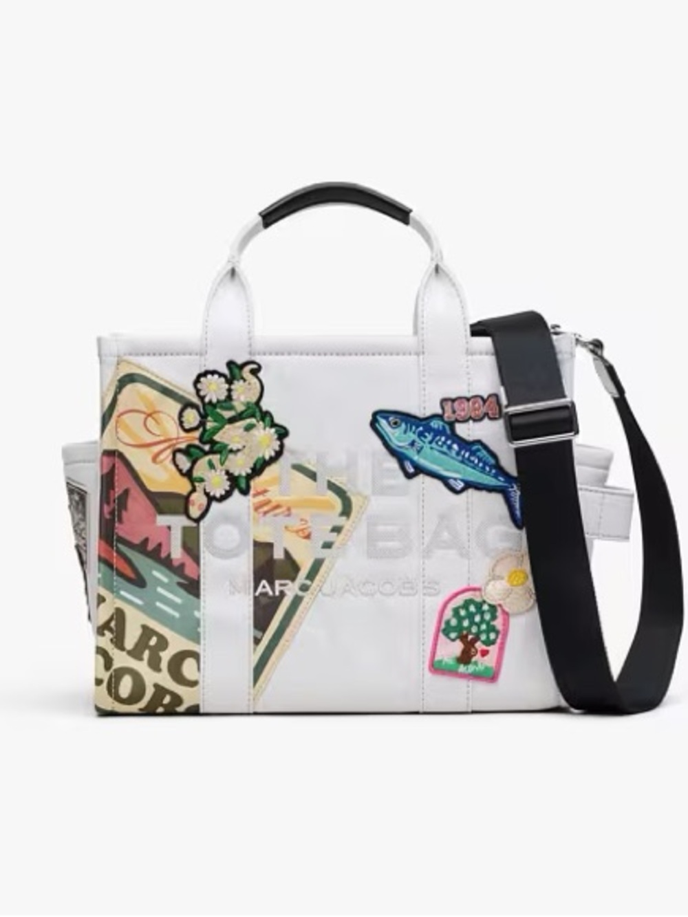 NWT Marc Jacobs The Camp Patchwork Denim Medium Tote Bag
